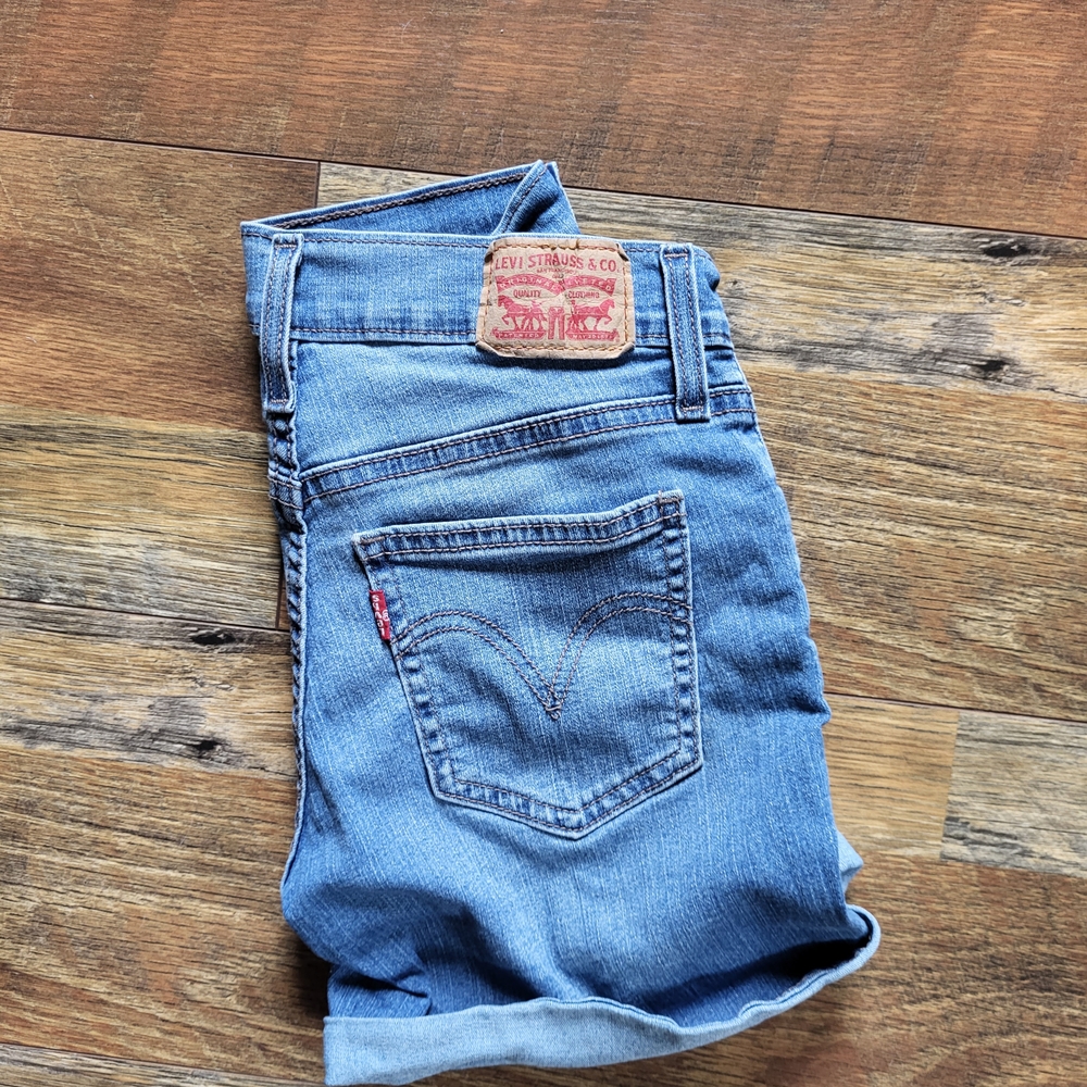 Levi's Light Blue Denim Shorts